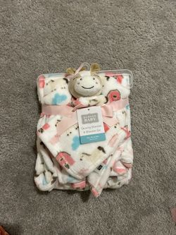 Horse/farm Baby Blanket