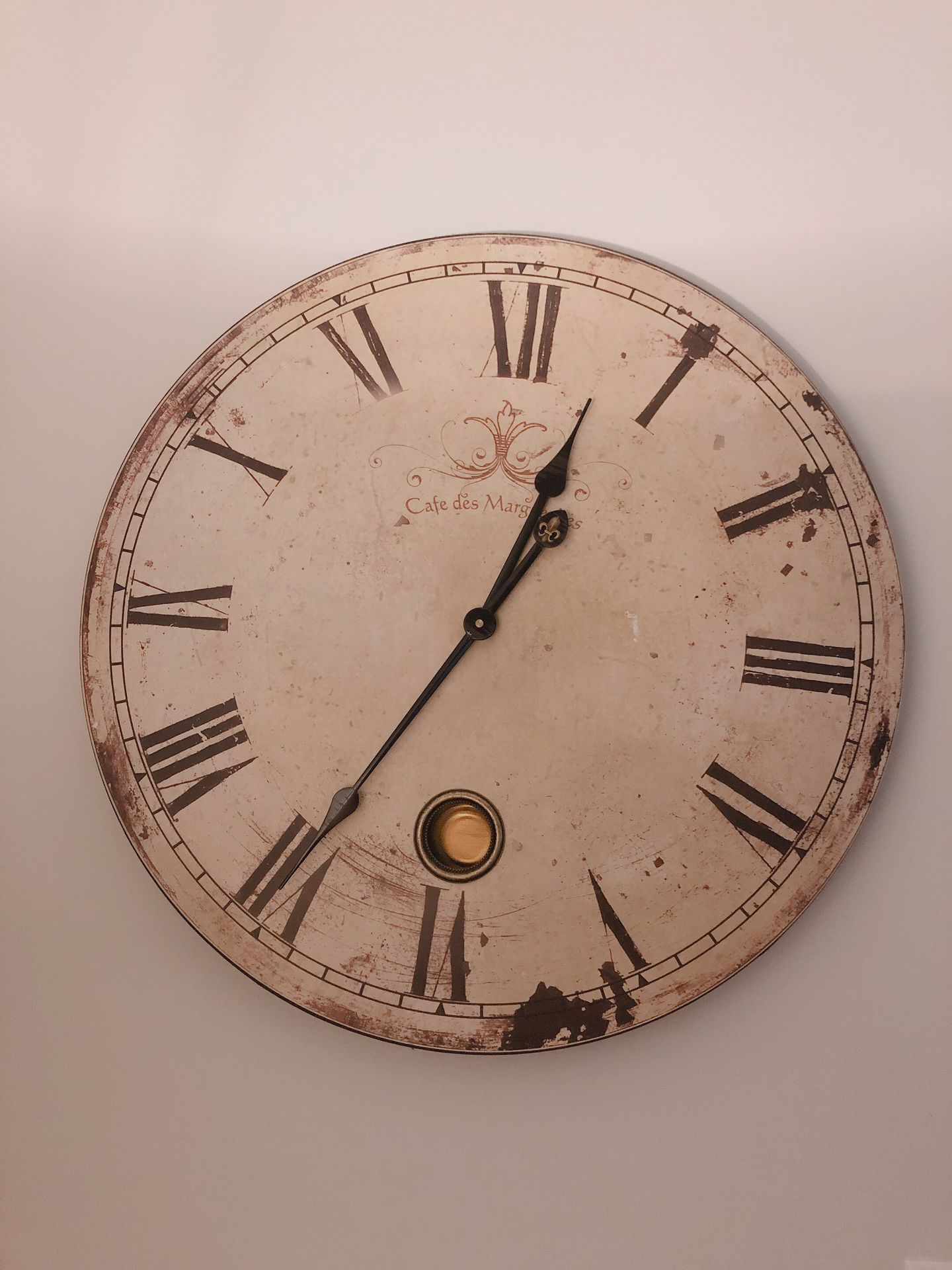 Vintage wall clock 24 inches