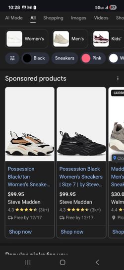 Steve Madden 7.5 Possession Sneakers