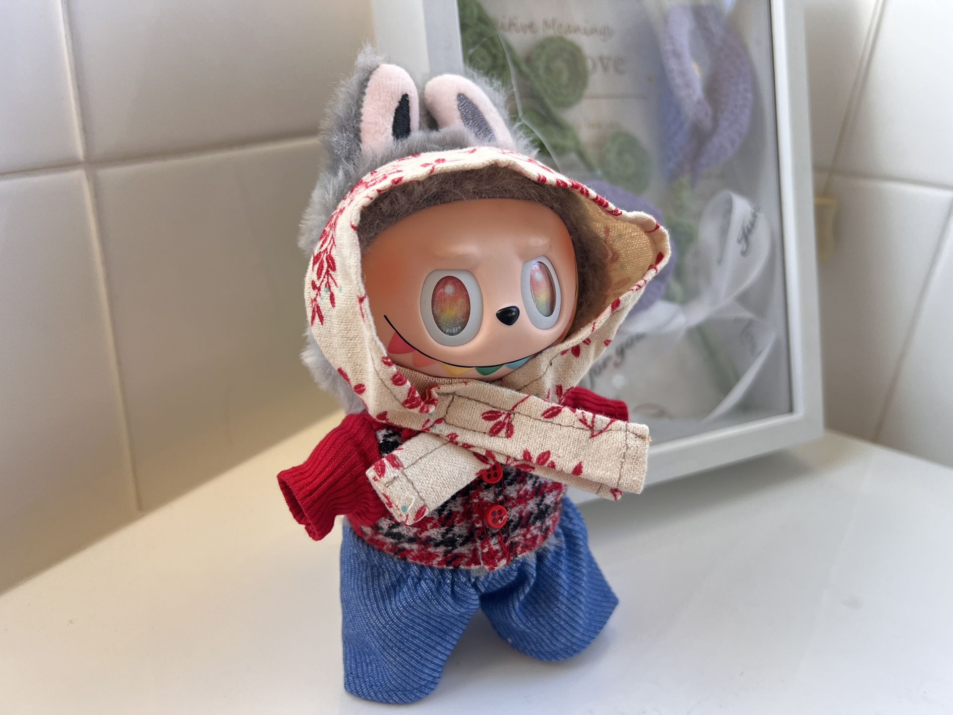 Collectible Plush Figure with Celebrity Inspired Outfit