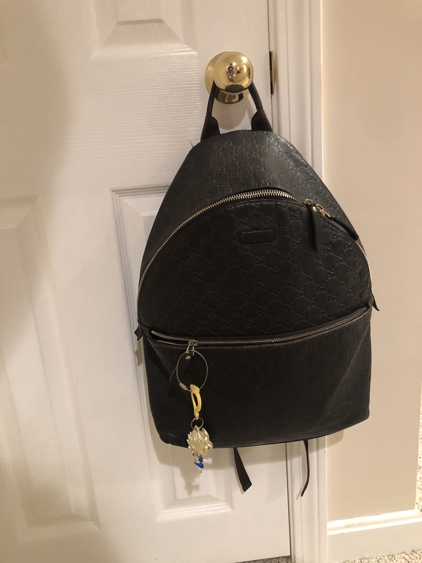 Gucci “Guccissima” leather zip backpack