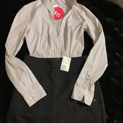 New H&M Shirt Small &  Skirt Set  Small 