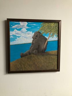 Painting "Sad Elephant"
