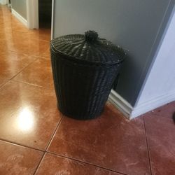 Brown Wicker Basket Made In JAPAN boho 