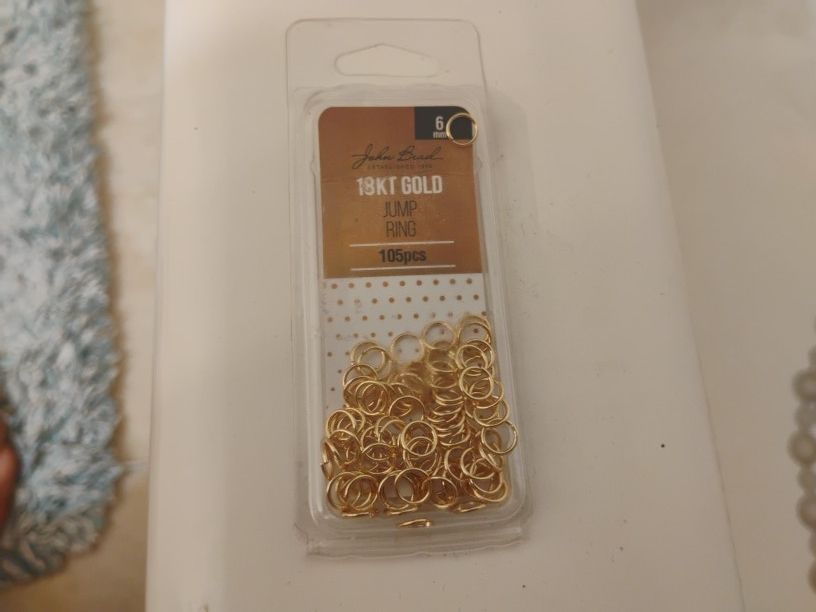 Real 18 KT Plated Jump Ring