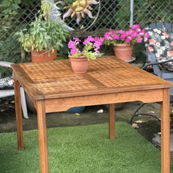 MCM Modern Geometric Wood Grid Slat Table (TABLE ONLY!)