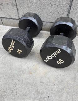 Like new  dumbbells  together $85