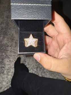 Moissanite Star Ring