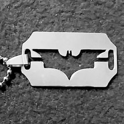 Stainless steel Batman charm and chain! Only $8.00