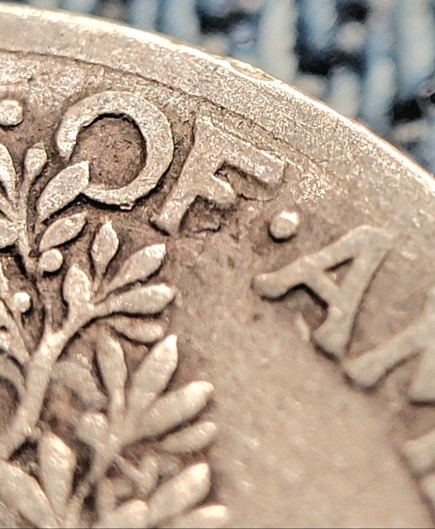 1937D Mercury Dime Reverse Delamination Error Coin