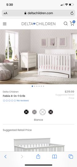 Delta fabio crib top