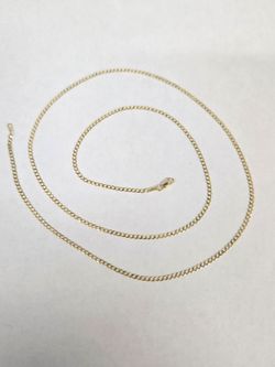 14kt Gold Curb Chain 24"