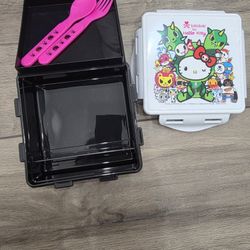 Sanrio & Tokidoki Lunch Box With Utensils 