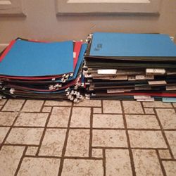 Filing Cabinet File Dividers/ Over 150/ Multiple Colors