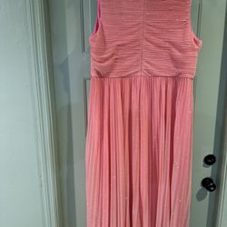 Peach Sparkle Evening Gown Size 20