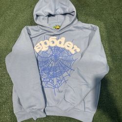 Sky blue Sp5der Hoodie 