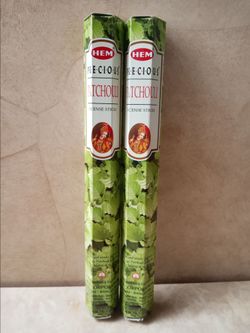 HEM Precious Patchouli Incense Sticks, 2 Tubes of Incense 40 Incense Sticks
