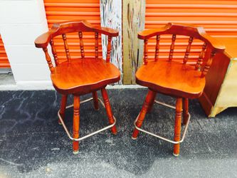 Two small height stools