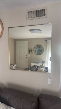 Mirror In Gold. 36x36