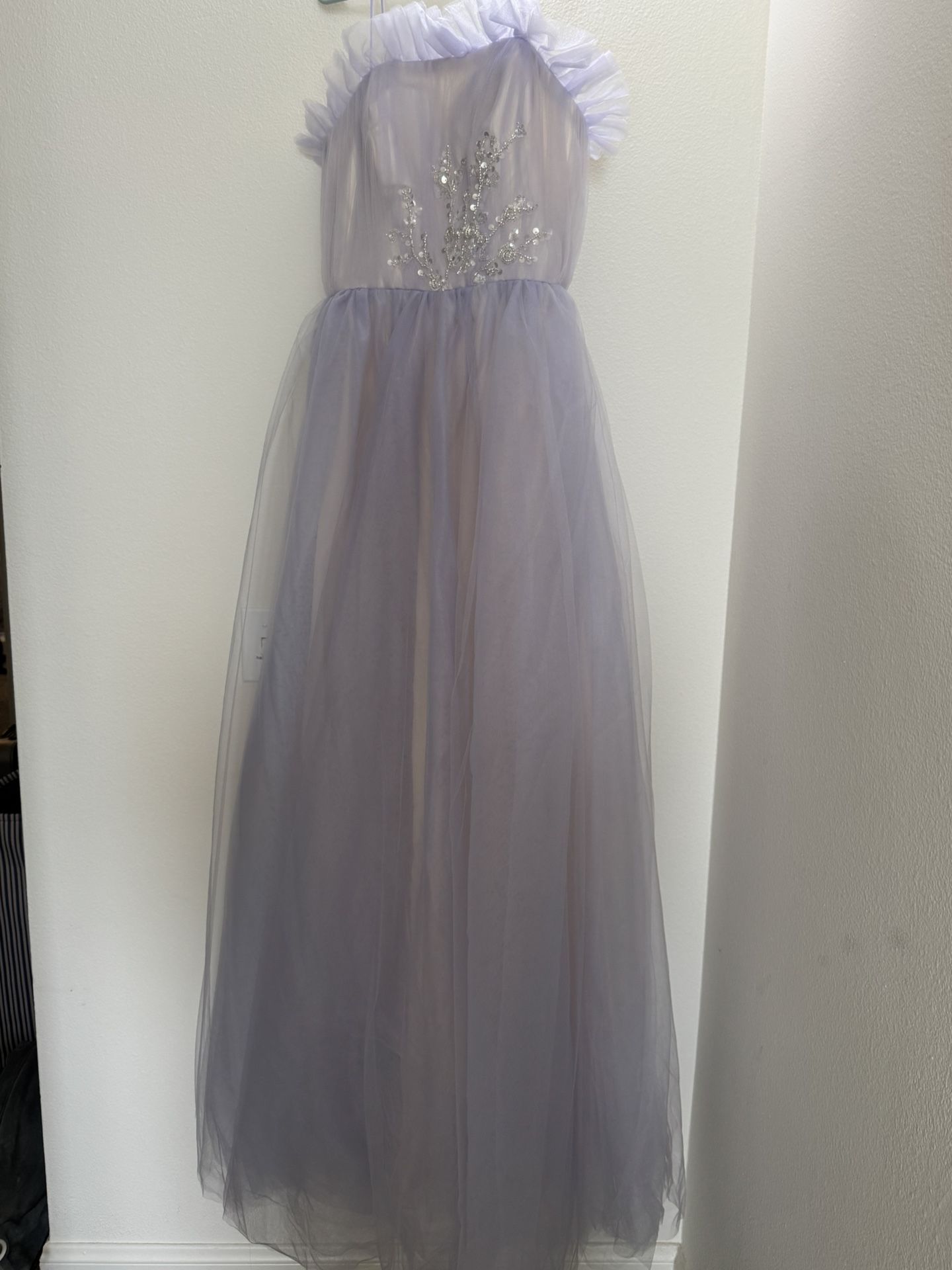 Light Purple Tulle Dress / Lavender Party Gown