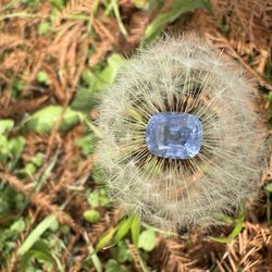 Light Blue Cushion Cut 2.4 Carats Natural Sapphire