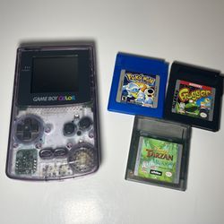 Nintendo Gameboy Color with 3 Games