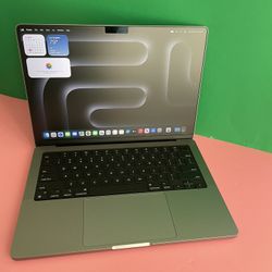 Apple MacBook Pro 14 (M3 chip / 2023 model) 8GB RAM 1TB SSD powerful laptop (100% battery) 