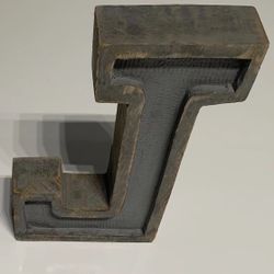 Freestanding Decorative Wood Letter Bloc / Rustic Design