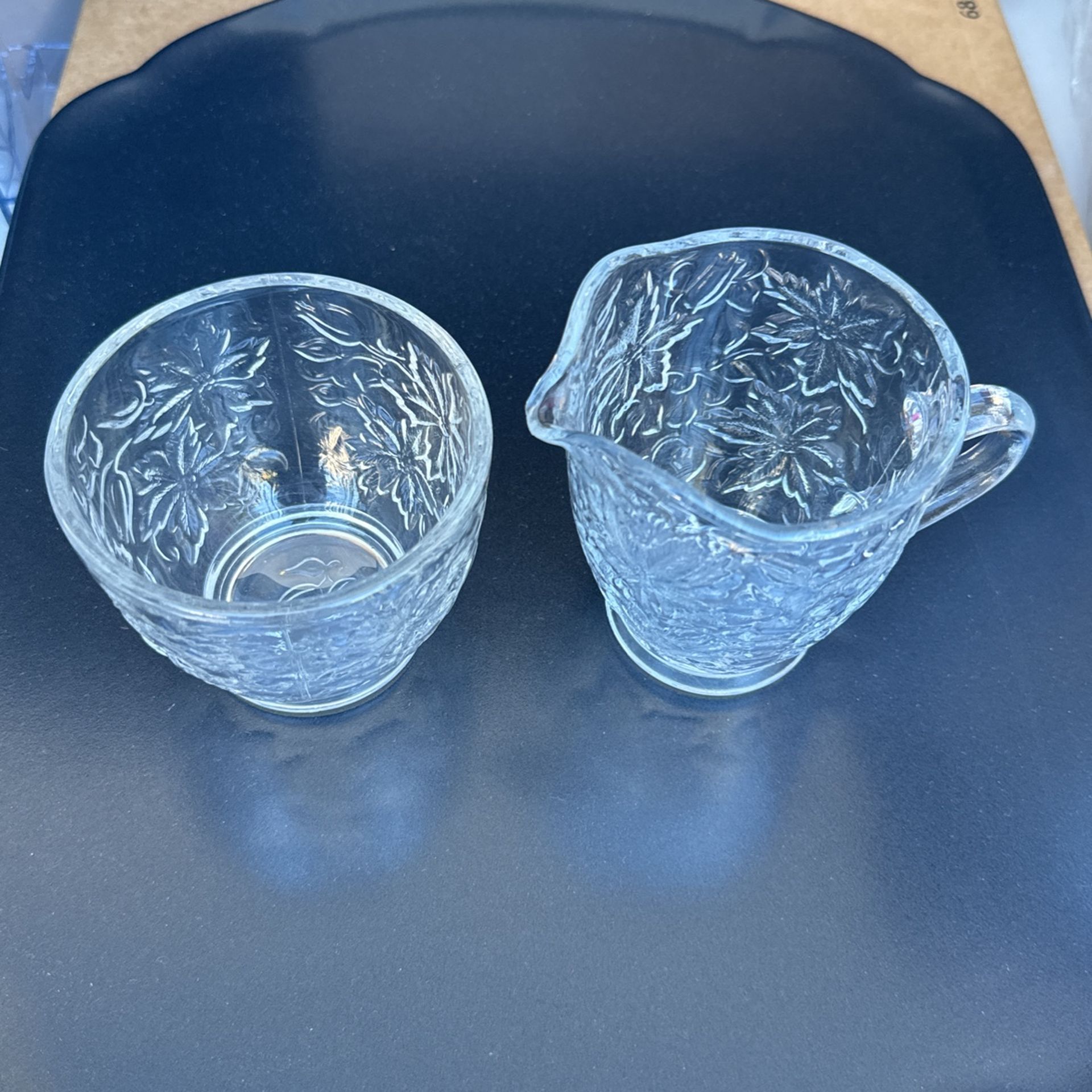 Princess House Cristal Sugar &Creamer