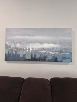 Landscape painting 47 by 24 inches