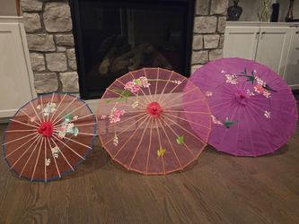Hand-Painted Decorative Asian Fans