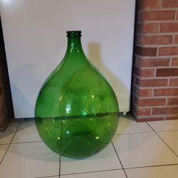 Green glass carboy