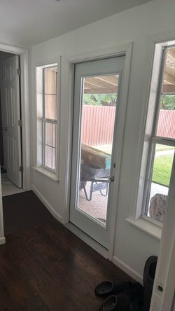 32 inch metal glass door