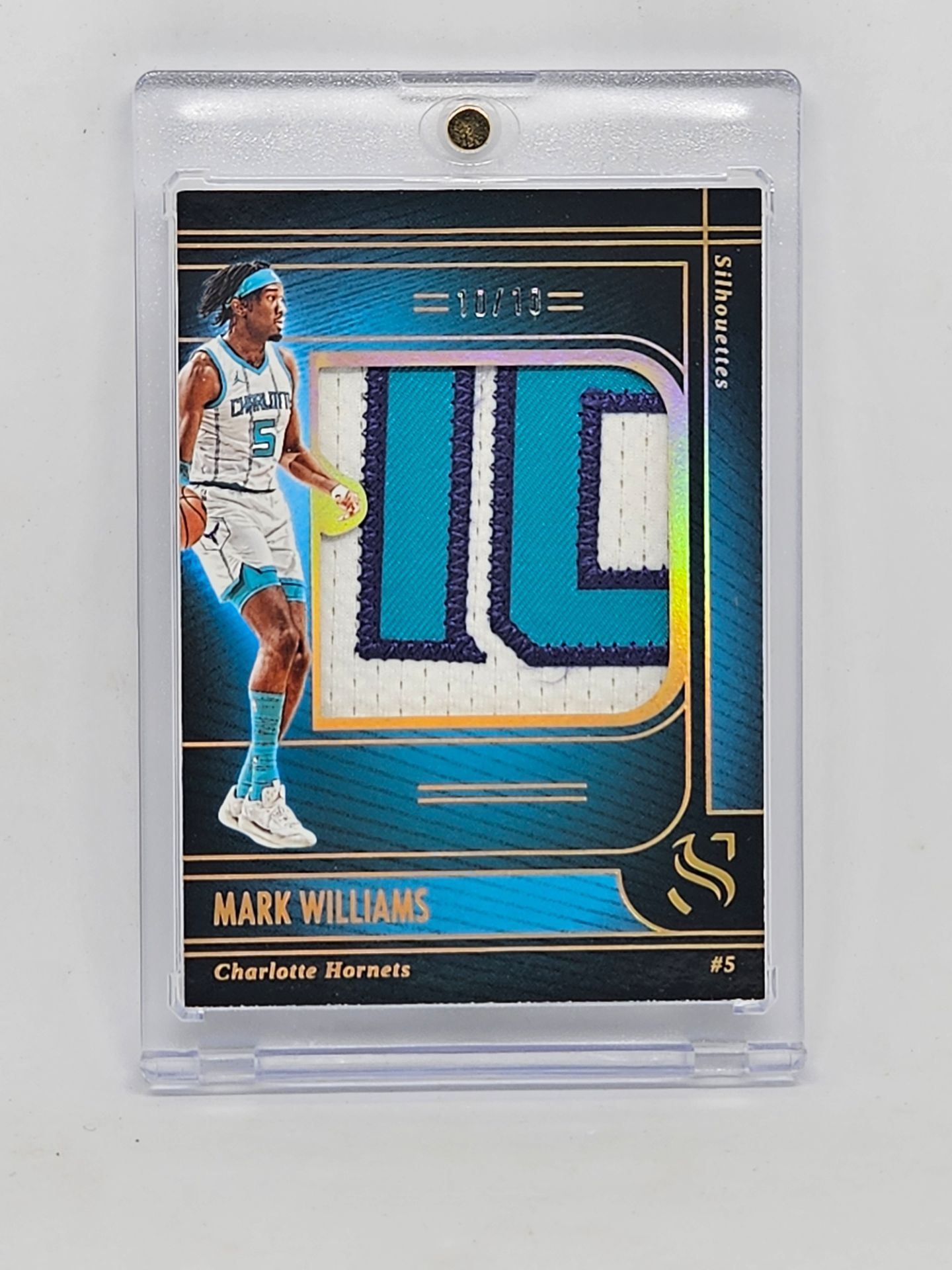2024 Panini Silhouette Mark Williams game-worn jersey patch card numbered 10/10
