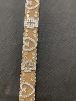 Western Rhinestone Studded Belt