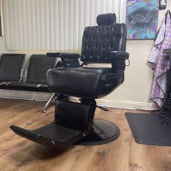 Black On Black Custom Barber Chair