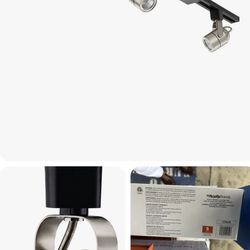 Lithonia Lighting LTIKMSBK LED 27K BN M4 3 Light 44.5"W LED 2700K - Nickel