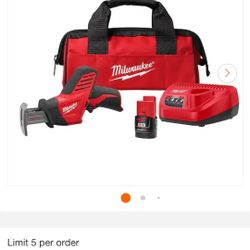 Milwaukee M12™ 12V Hackzall® Reciprocating Saw 1.5Ah Kit