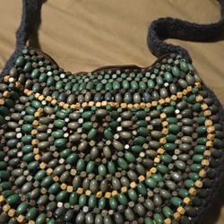Vintage Beaded Boho Purse