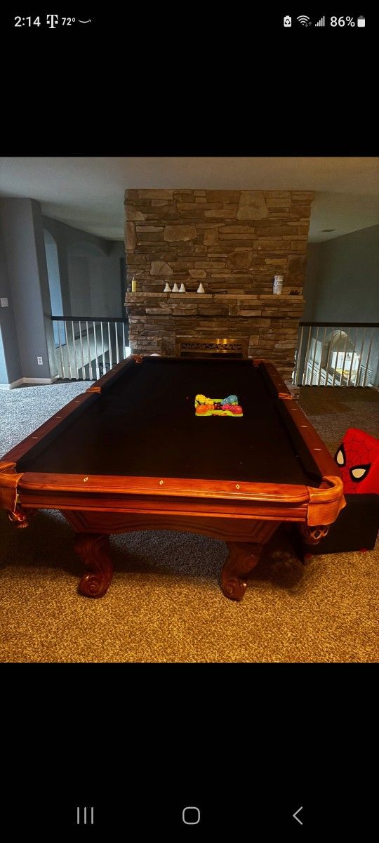 Pool Table For Sell Free Delivery, Install, And Felt Color Of Your Choice
