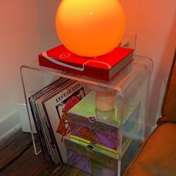 Acrylic side table