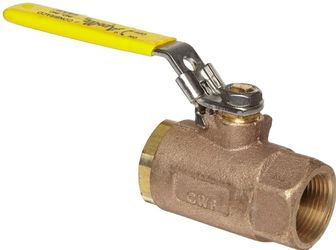 Apollo 70-100 Series Bronze Ball Valve with Automatic Drain, Two Piece, Inline, Latch-Lock Lever, 1/4" NPT Female
