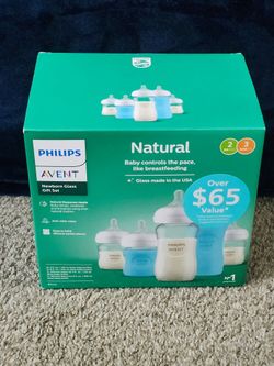 Brand New Philips Avent Natural Newborn Glass Gift Set