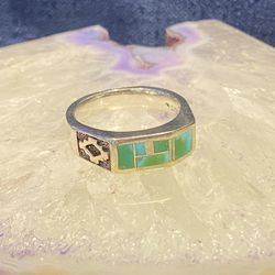 Sterling Turquoise Navajo Ring