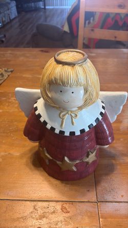 Christmas  Angel cookie jar