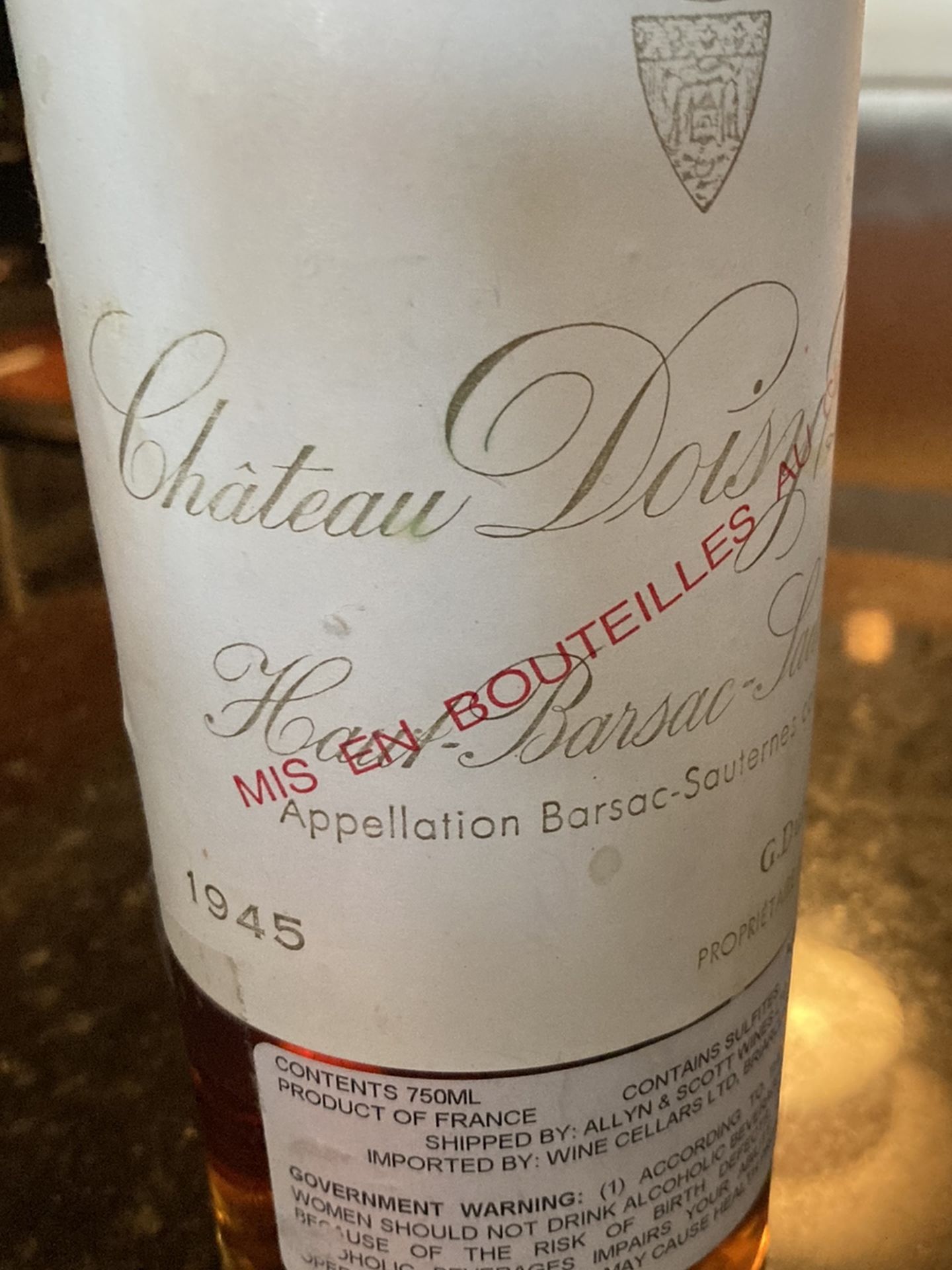 Wine Very Rare And Vintage Wine