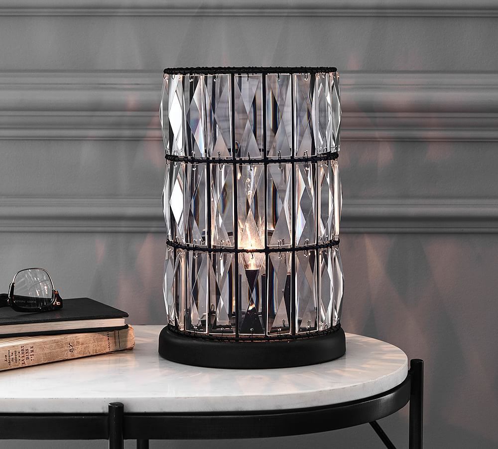 Pottery Barn Adeline Crystal Accent Lamp