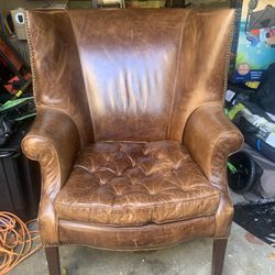 Restoration Hardware Leather Chair