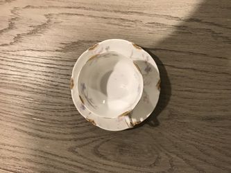 Fine china tea cup and plate