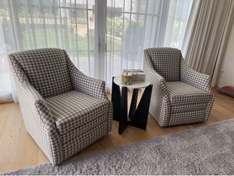 Sam Moore Accent Swivel Chairs (2)